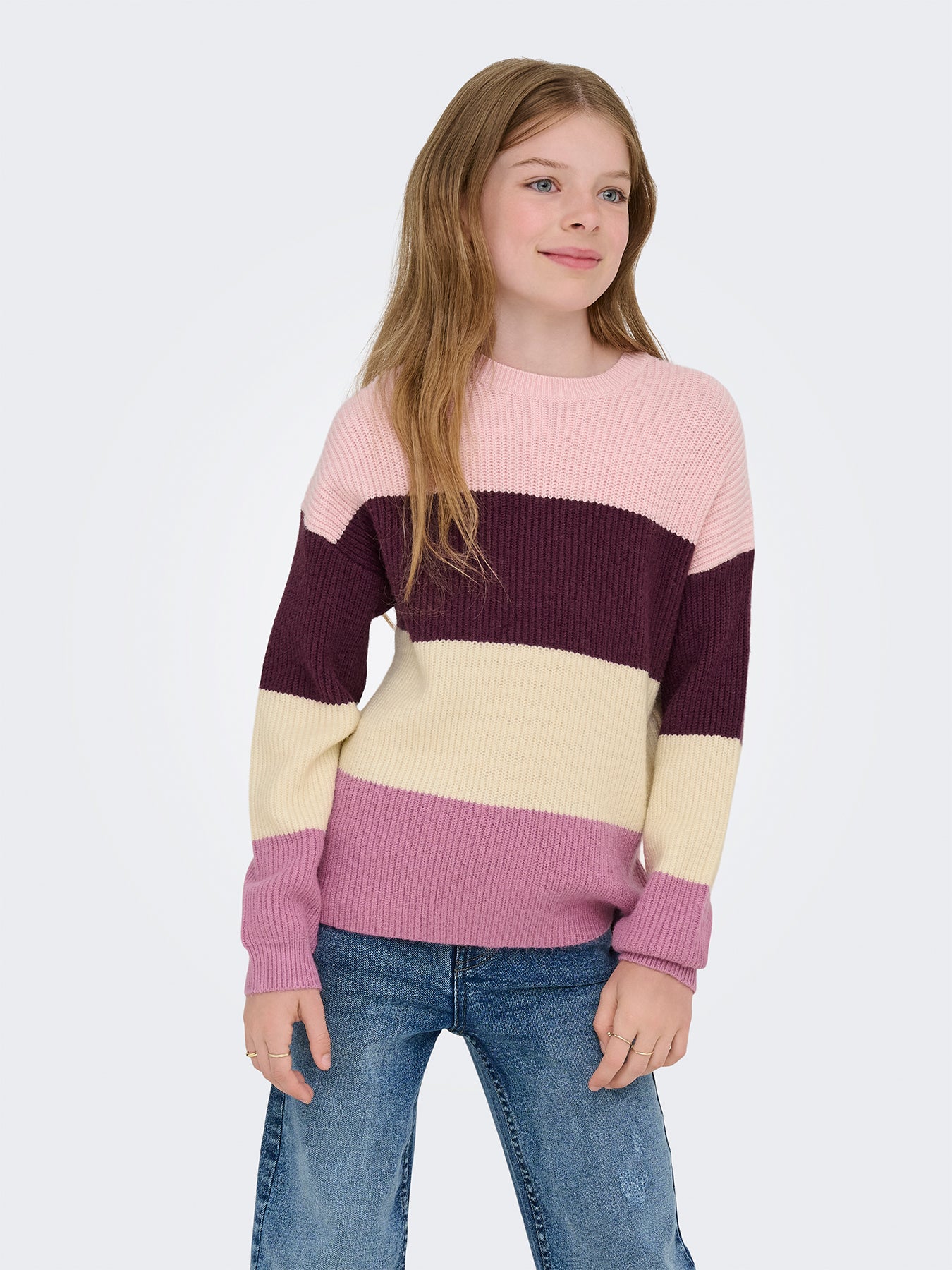 Kids' Sandy Stripe Knitted Jumper Multi