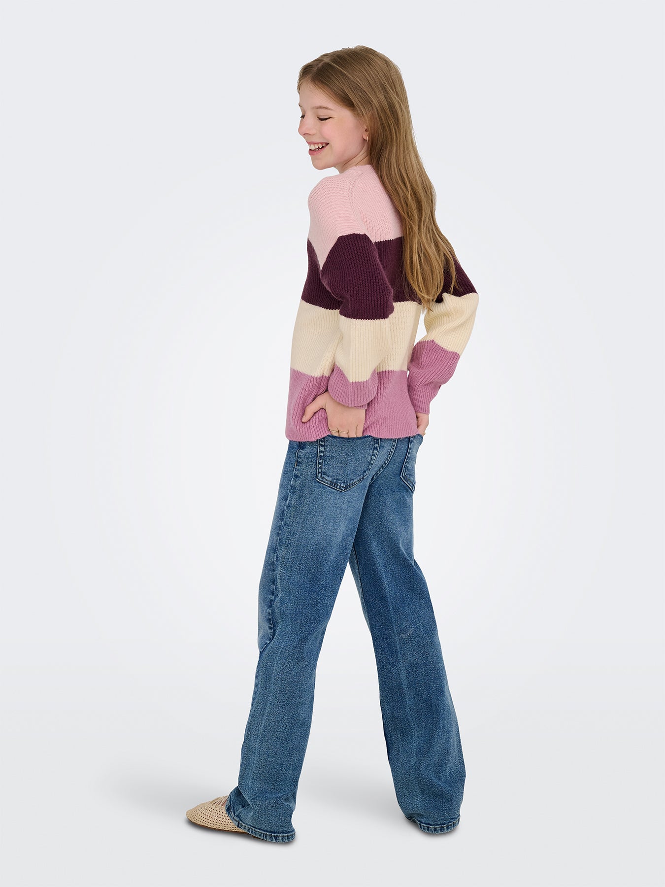 Kids' Sandy Stripe Knitted Jumper Multi