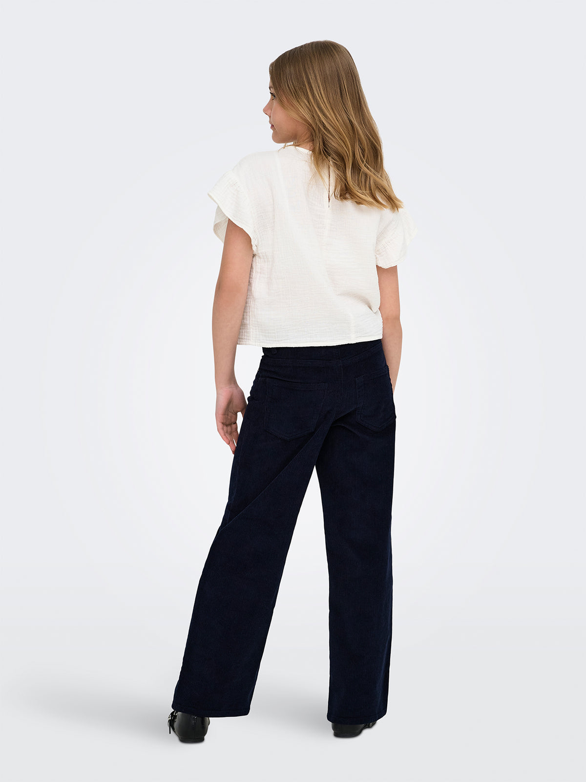 Cotton Hope High-Waisted Wide Leg Corduroy Trousers