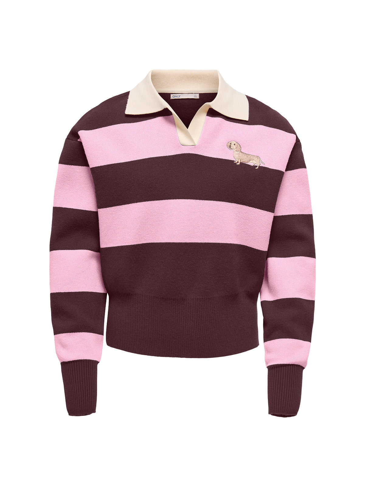 Alvi Life Long-Sleeved Polo Knit Top - Fudge