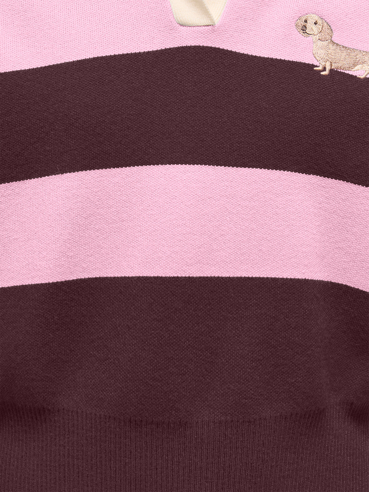 Alvi Life Long-Sleeved Polo Knit Top - Fudge