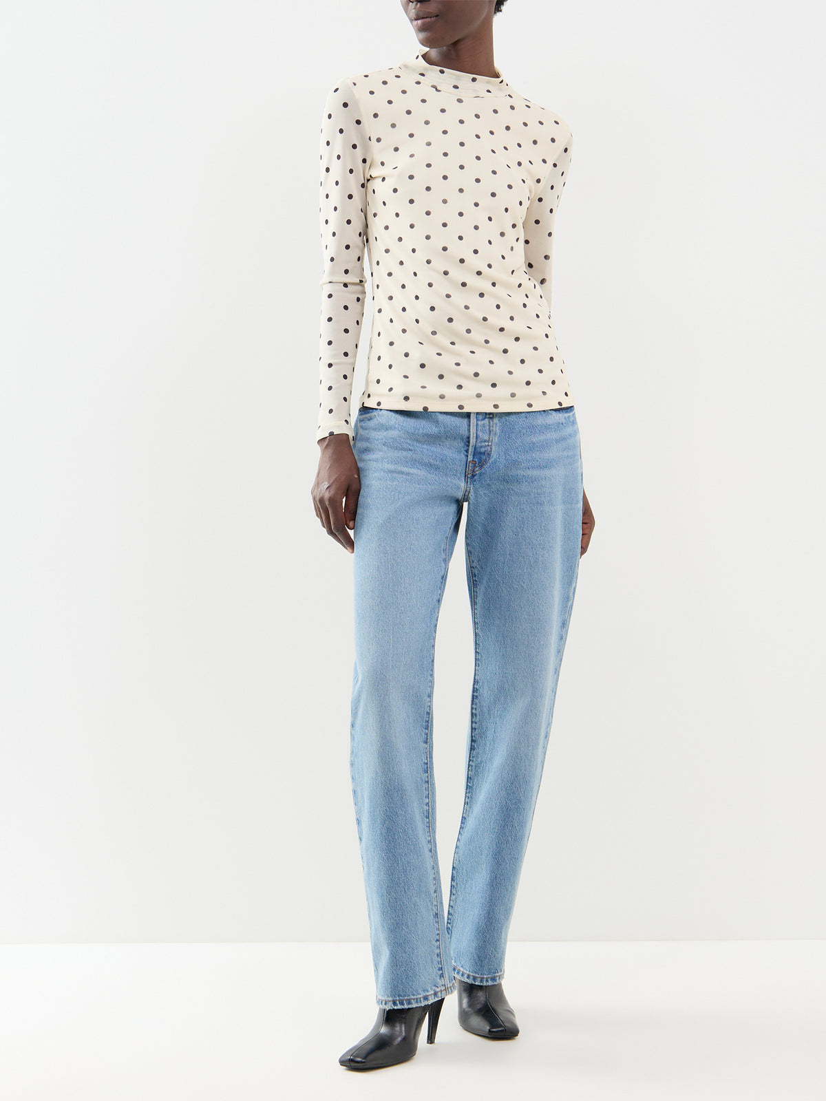 Mesh Long Sleeve Top