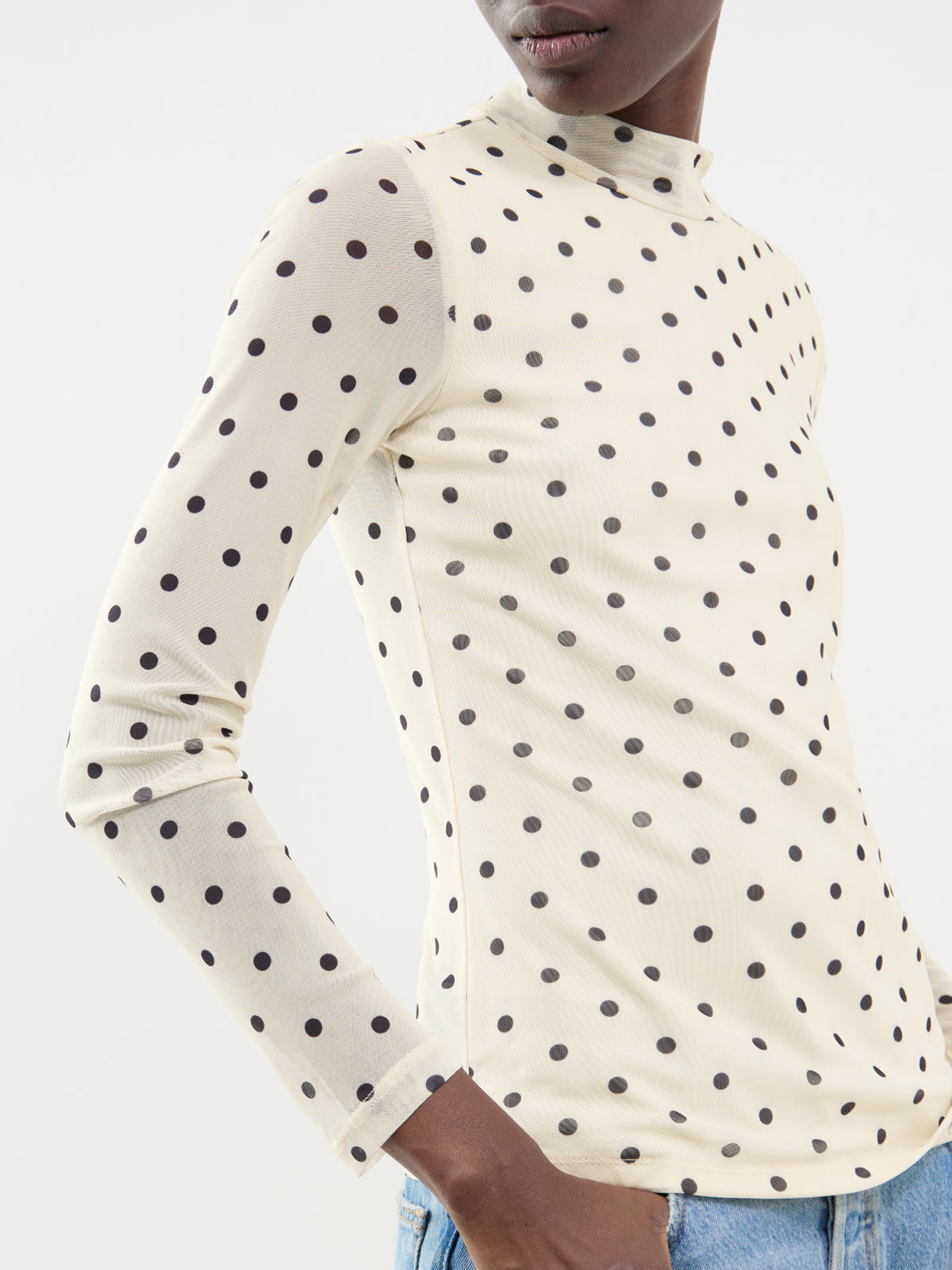 Mesh Long Sleeve Top