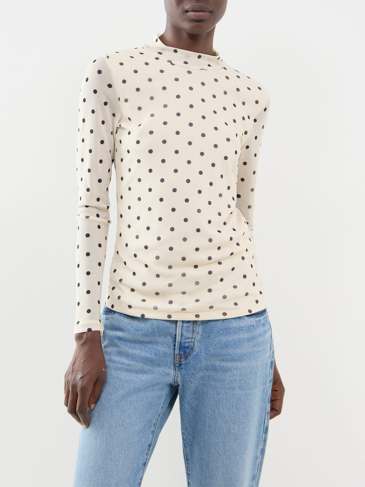 Mesh Long Sleeve Top