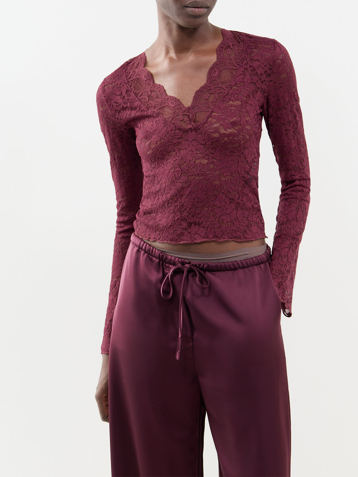 Lace Long Sleeve Top