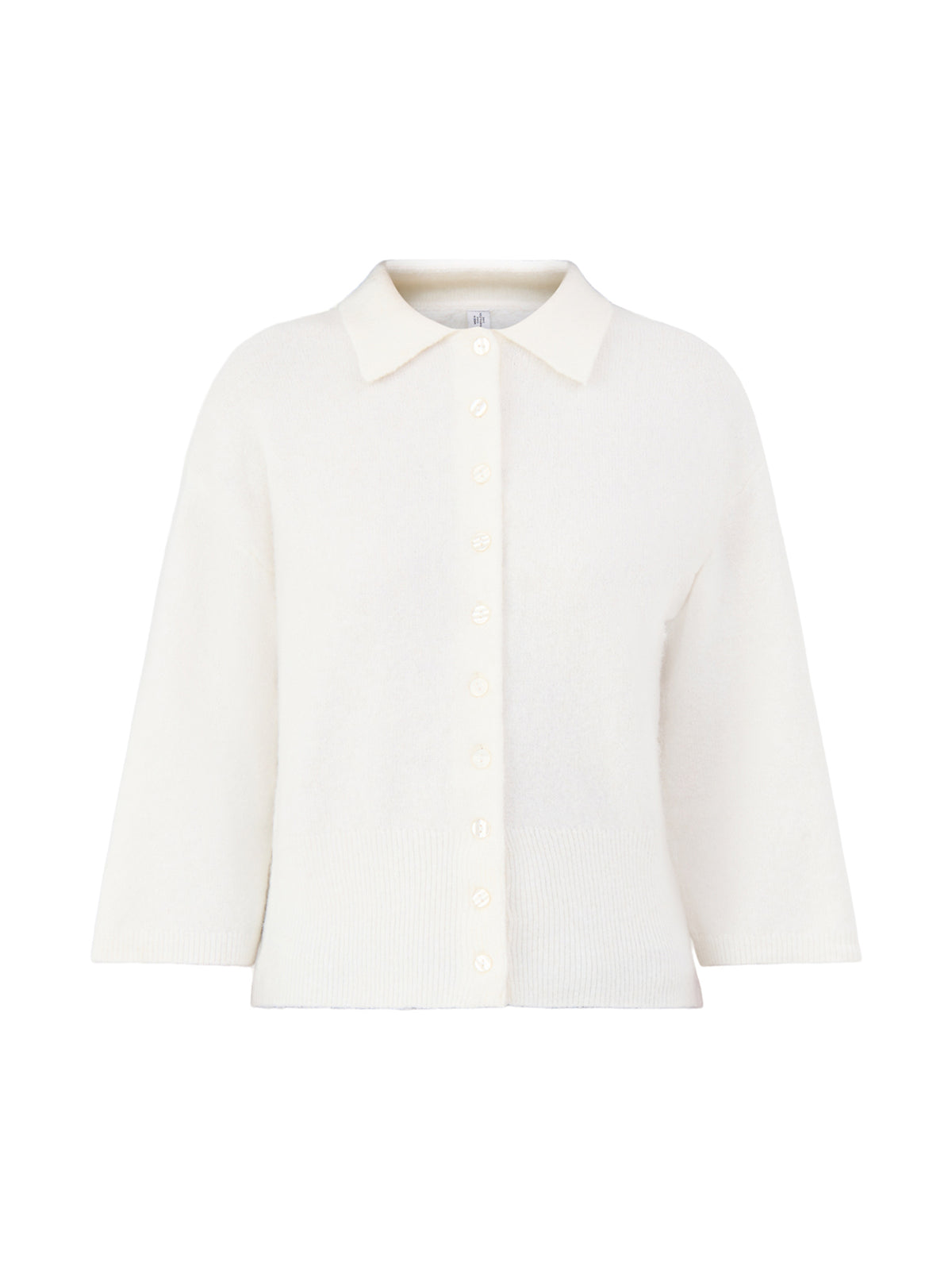 Macey Polo Cardigan – Birch Melange
