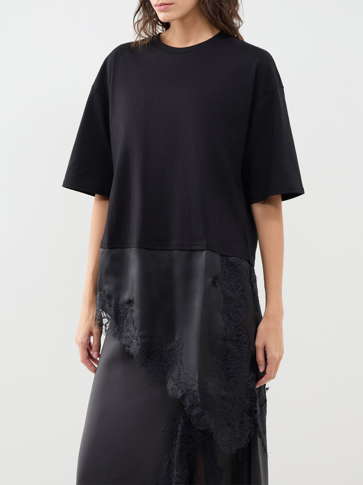Madelyn Cotton Lace Top – Black