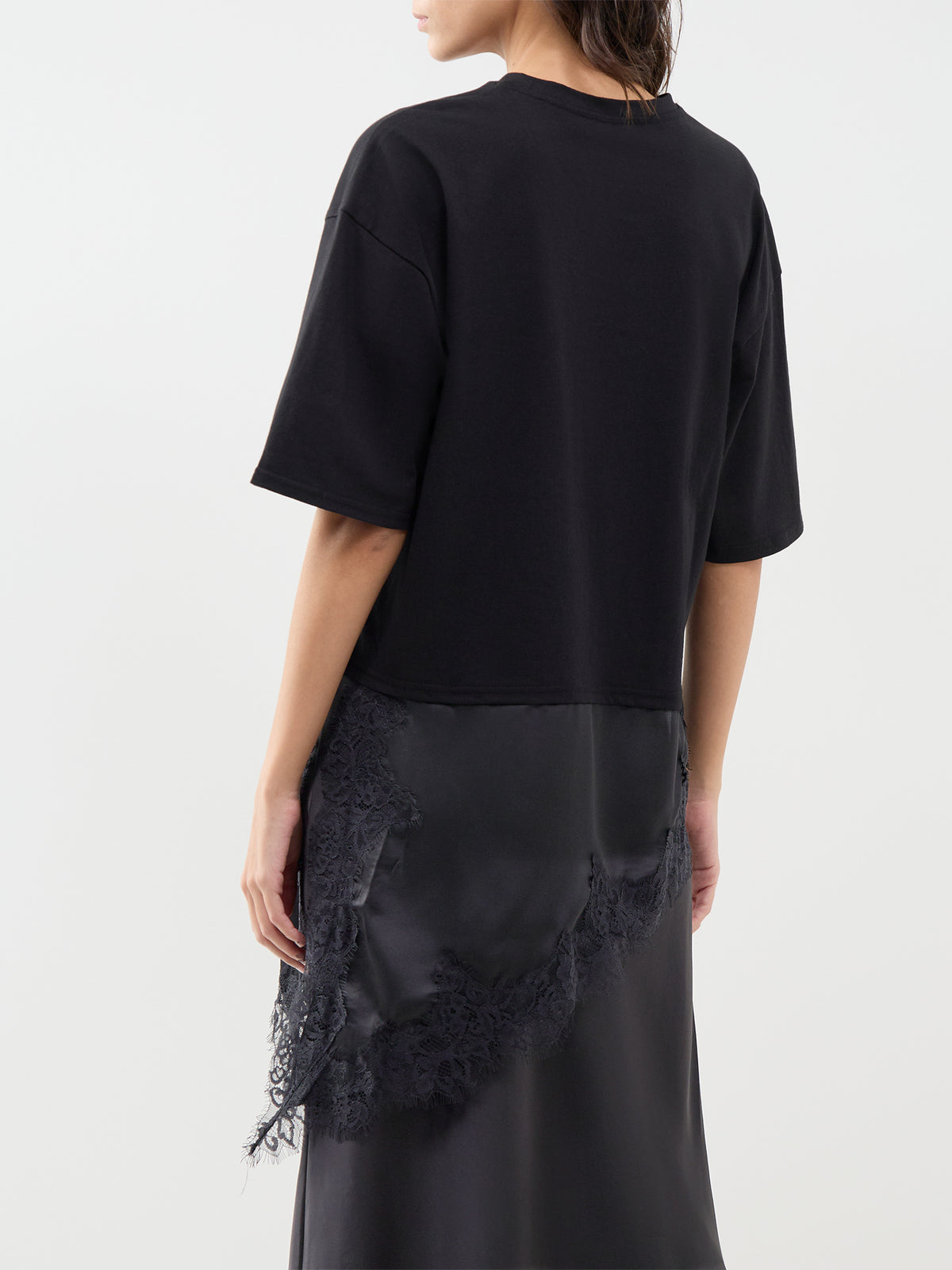 Madelyn Cotton Lace Top – Black