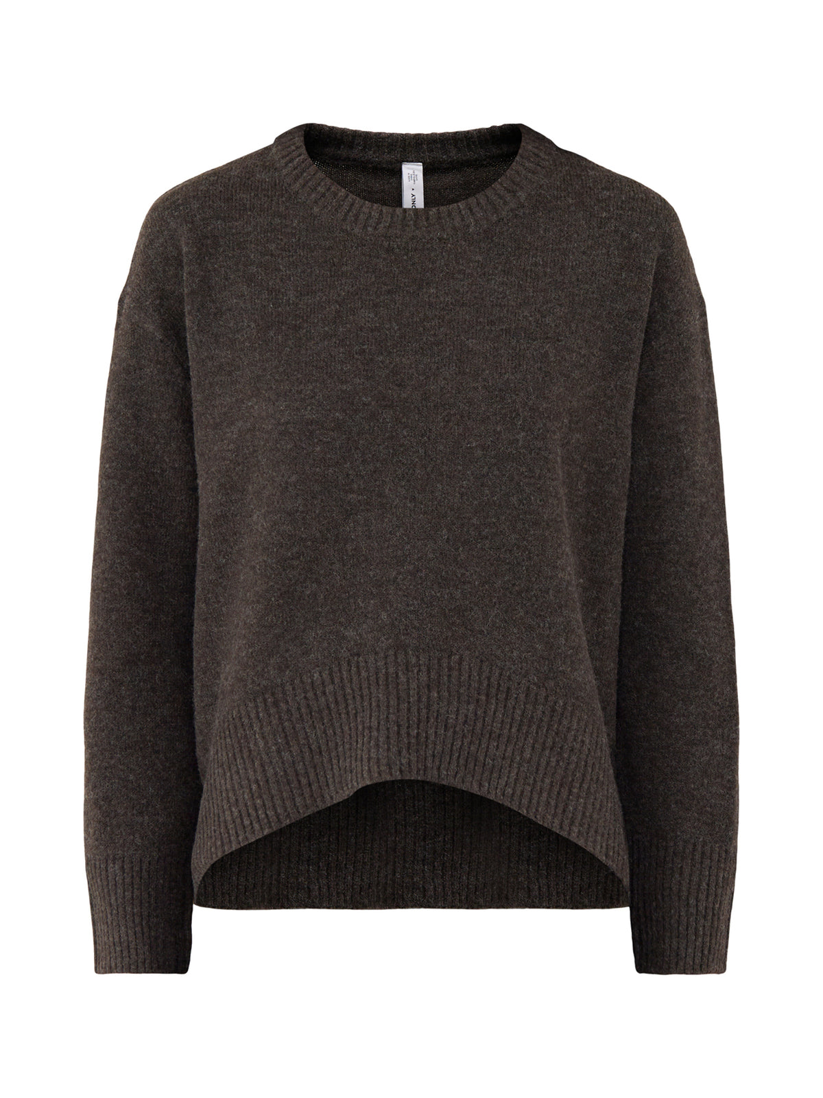 Wool Blend Alivia High-Low Crew Neck Jumper