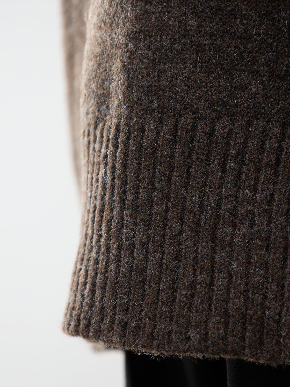 Wool Blend Alivia High-Low Crew Neck Jumper