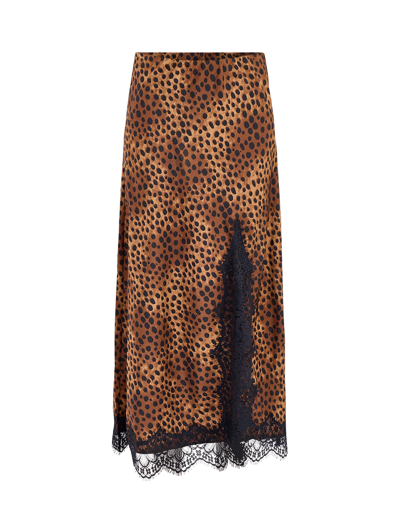 Leopard Lace Maxi Skirt
