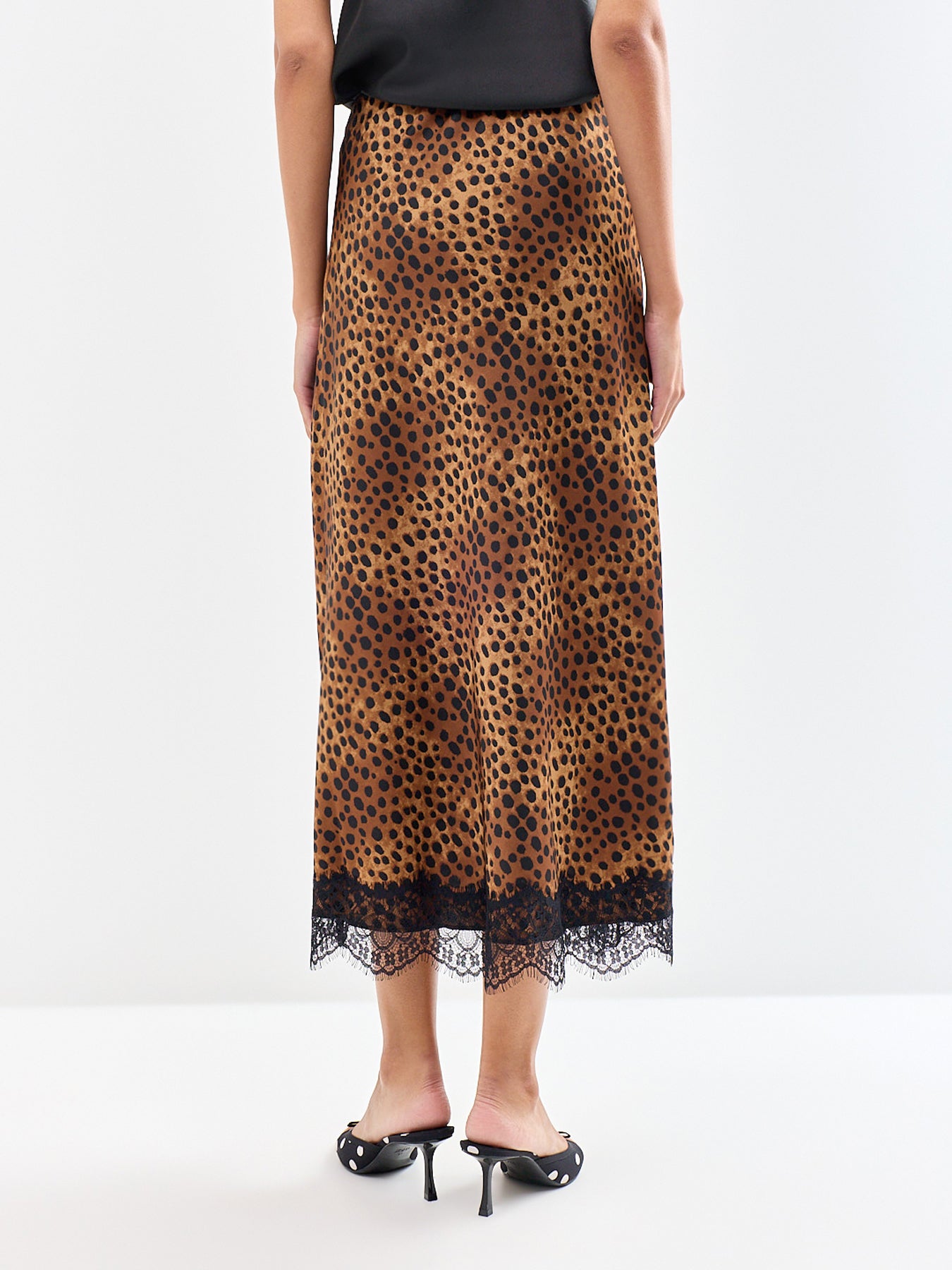 Leopard Lace Maxi Skirt