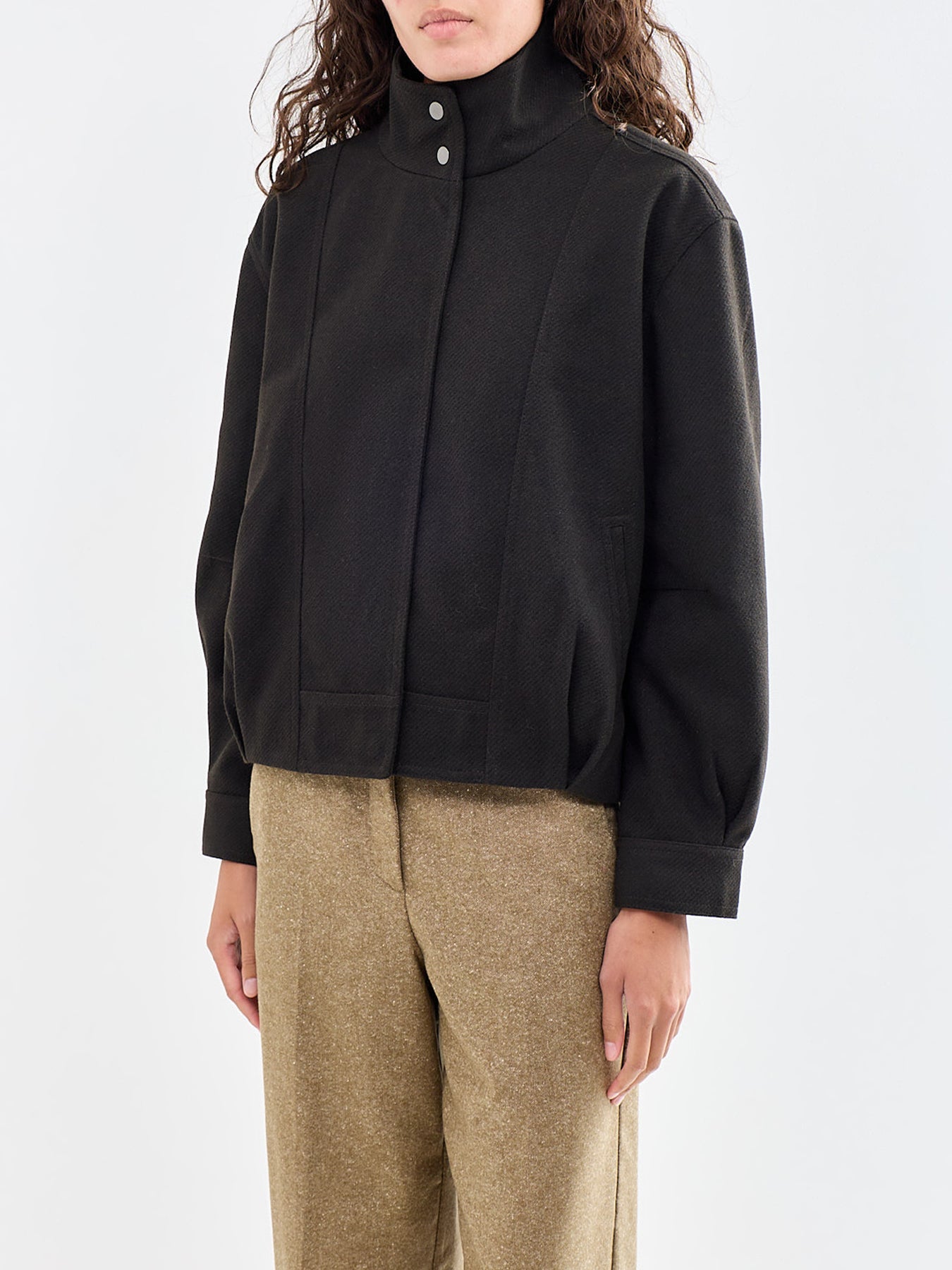 High Collar Bomber Jacket