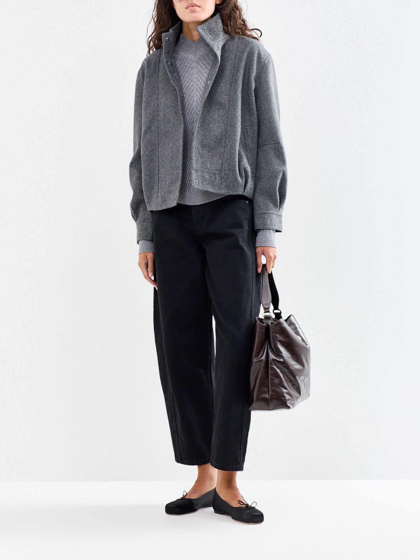 High Collar Bomber Jacket