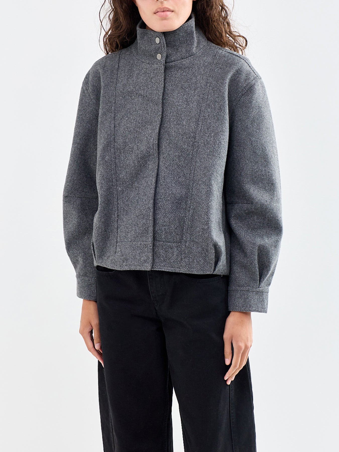 High Collar Bomber Jacket