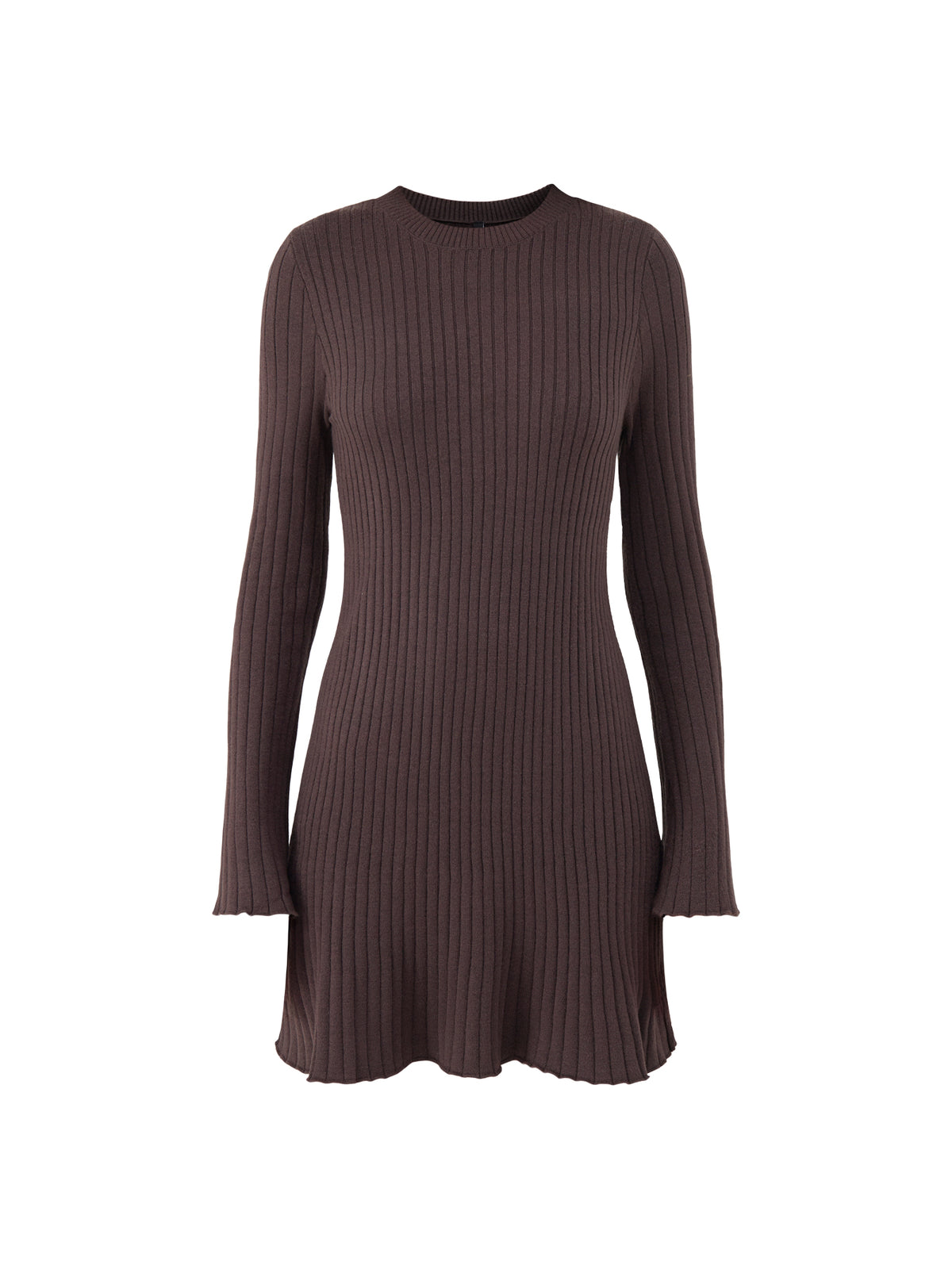 Michella Knitted Mini Dress – Chocolate Torte Melange
