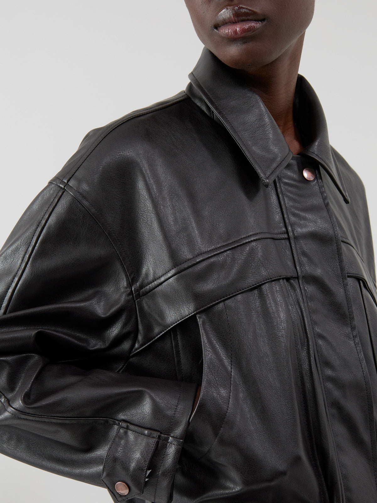 Melle Faux Leather Jacket