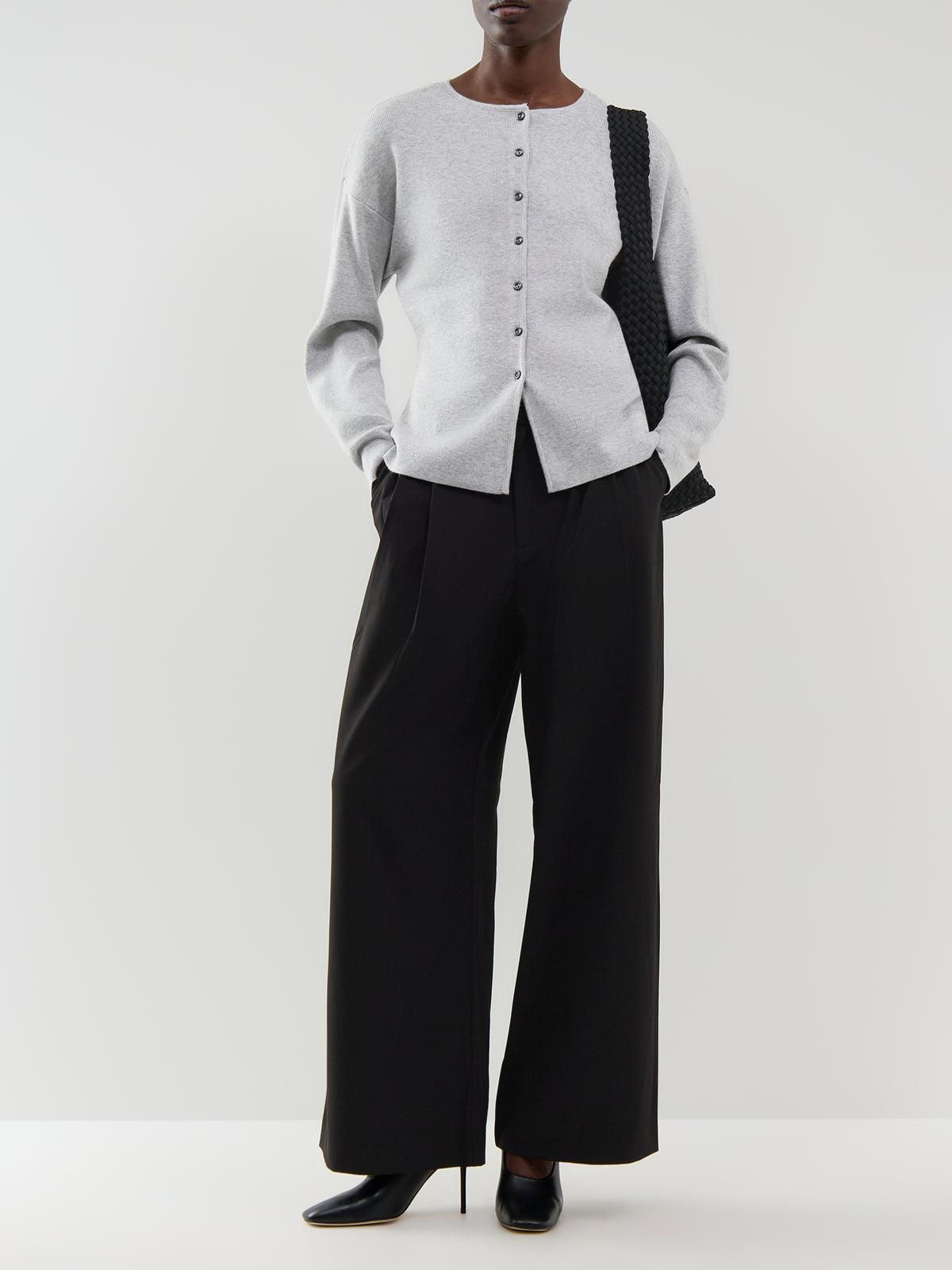 Sonja High-Waisted Wide Leg Pleated Trousers