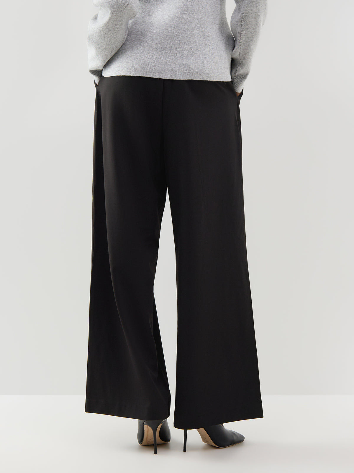 Sonja High-Waisted Wide Leg Pleated Trousers