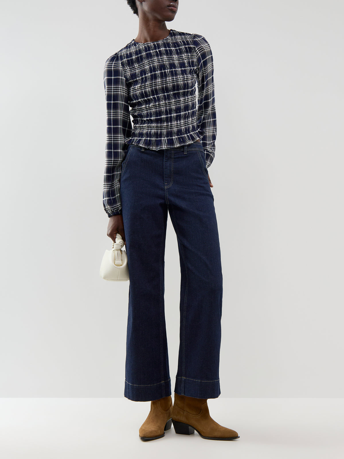 Carly Long-Sleeved Smock Top