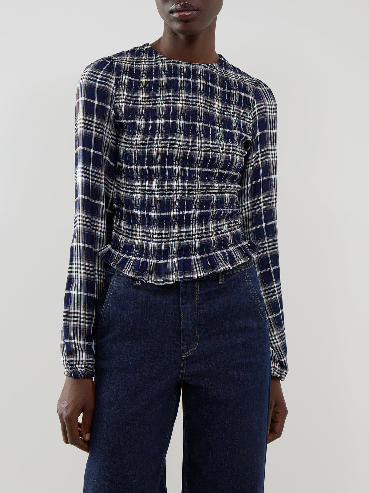 Carly Long-Sleeved Smock Top