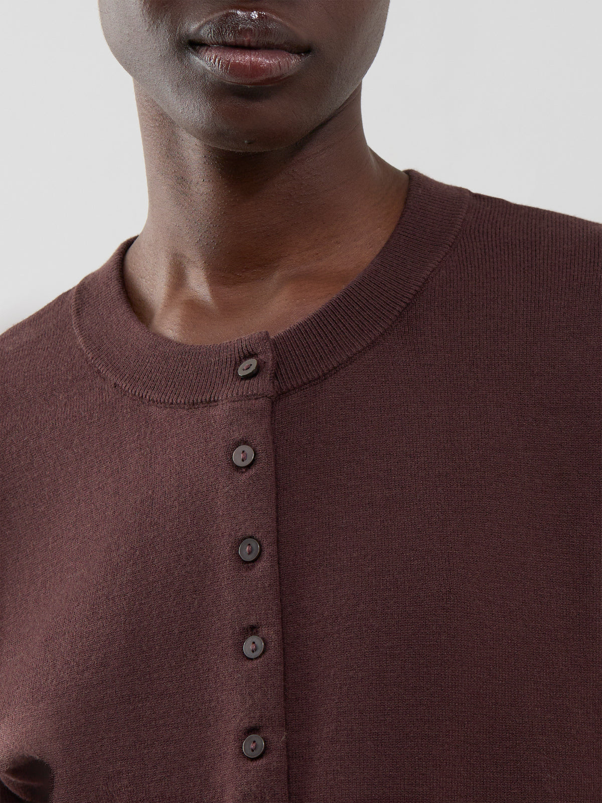 Mio Long-Sleeved Button Cardigan