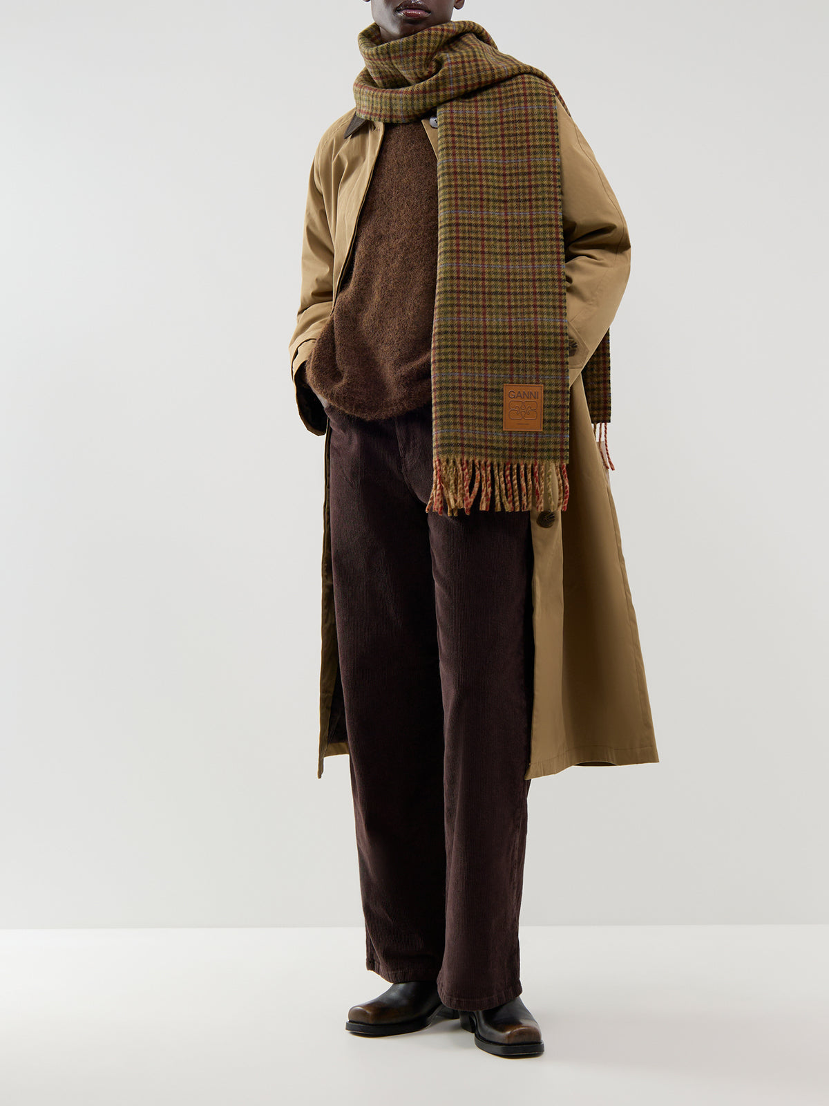 Cotton Hope High-Waisted Wide Leg Corduroy Trousers