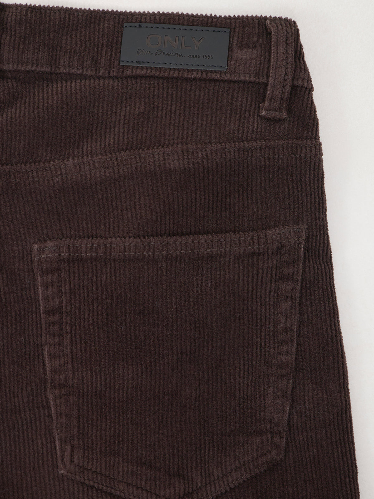 Cotton Hope High-Waisted Wide Leg Cord Trousers - Black Coffee