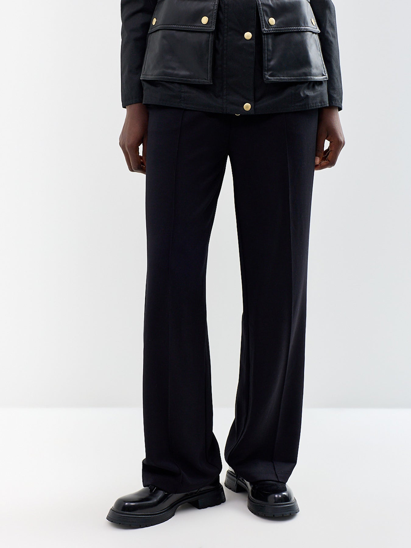 Kemora Wide-Leg Trousers - Black