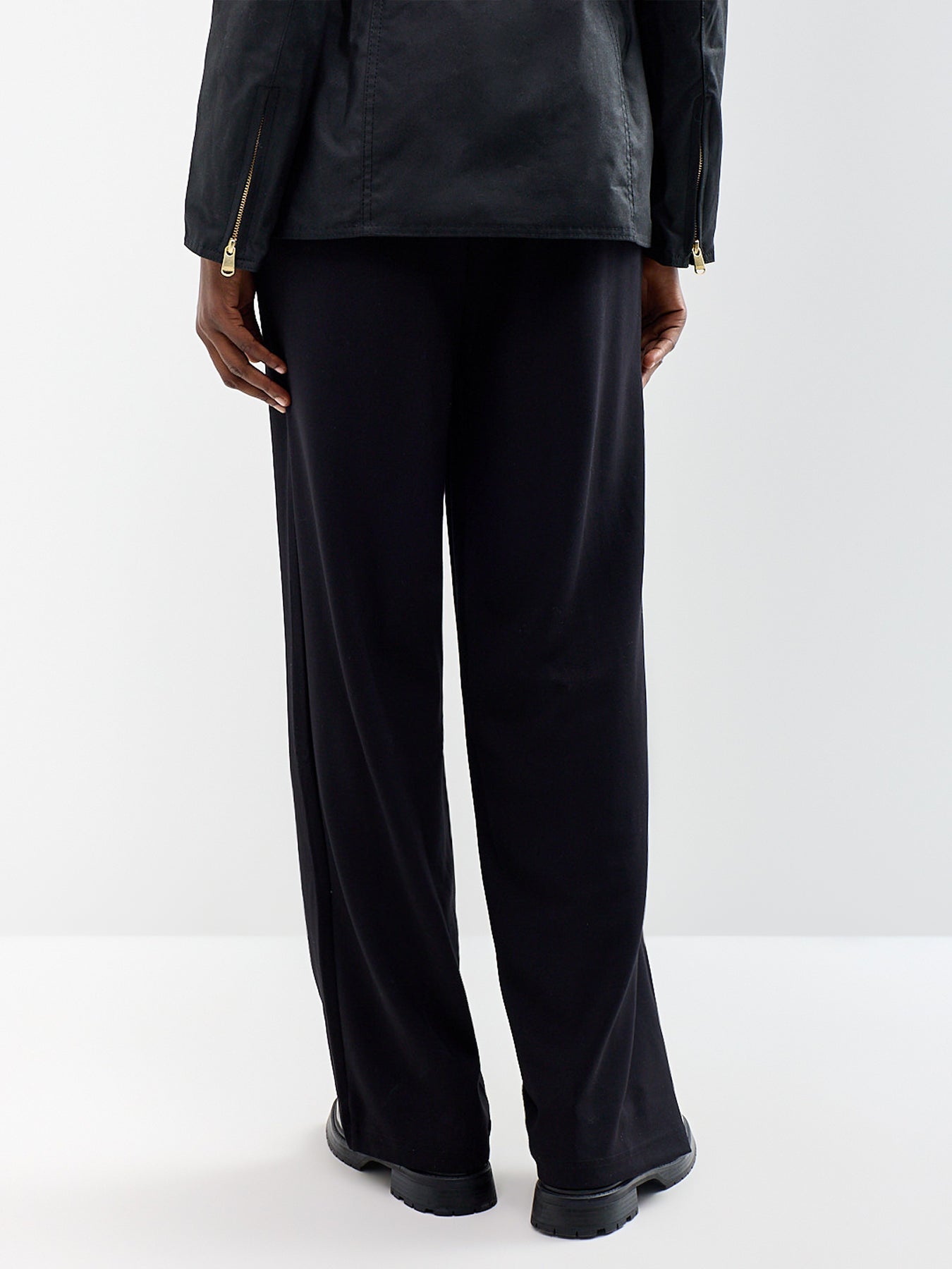 Kemora Wide-Leg Trousers - Black
