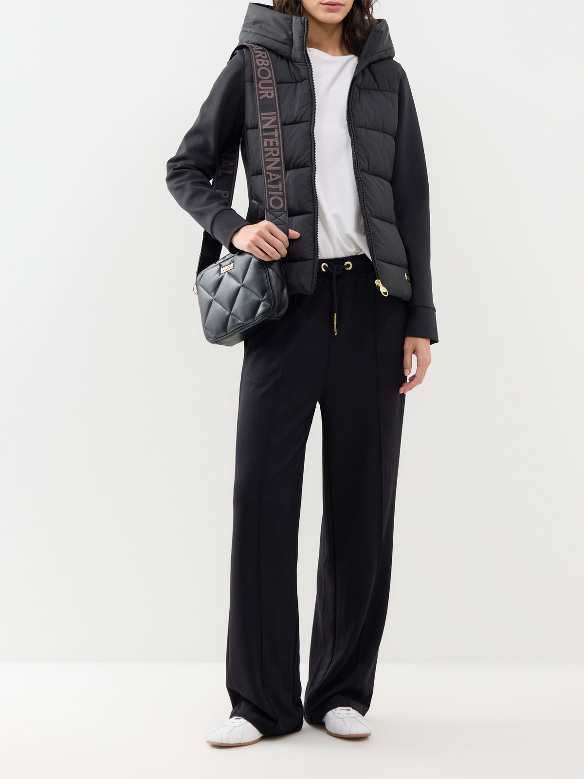 Conway Quilted Sweatshirt - Black