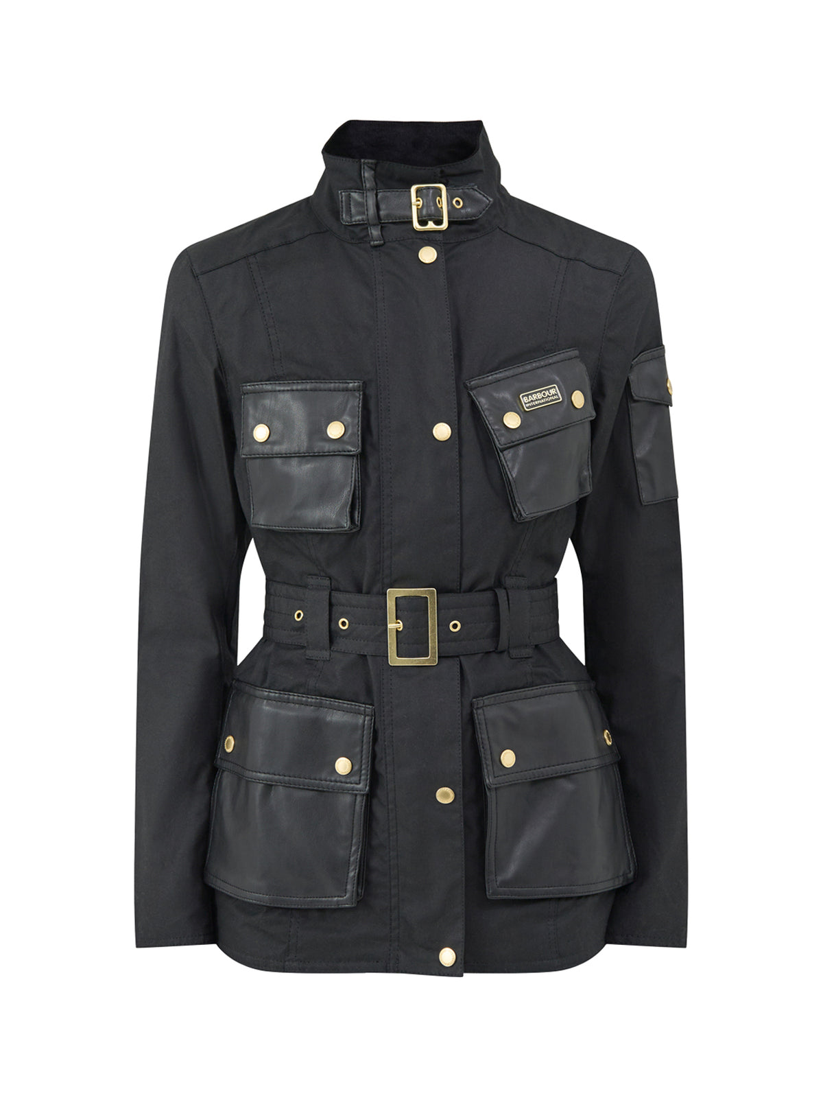 International Heritage Waxed Cotton Jacket Black