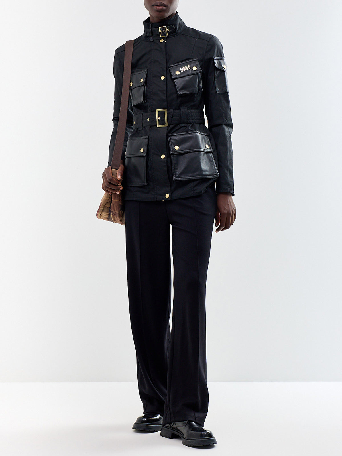 International Heritage Waxed Cotton Jacket Black