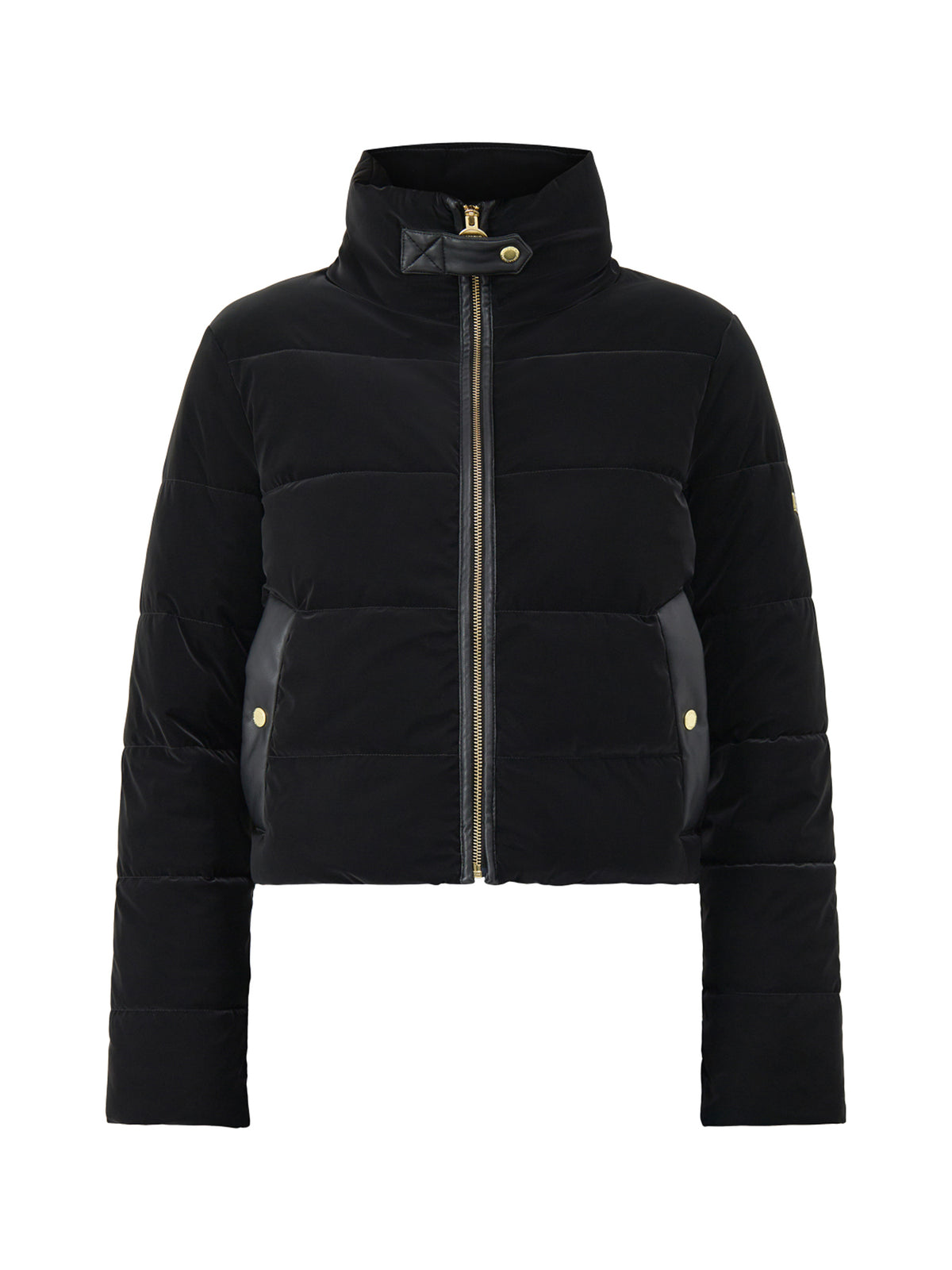 Halina Faux Velvet Puffer Jacket