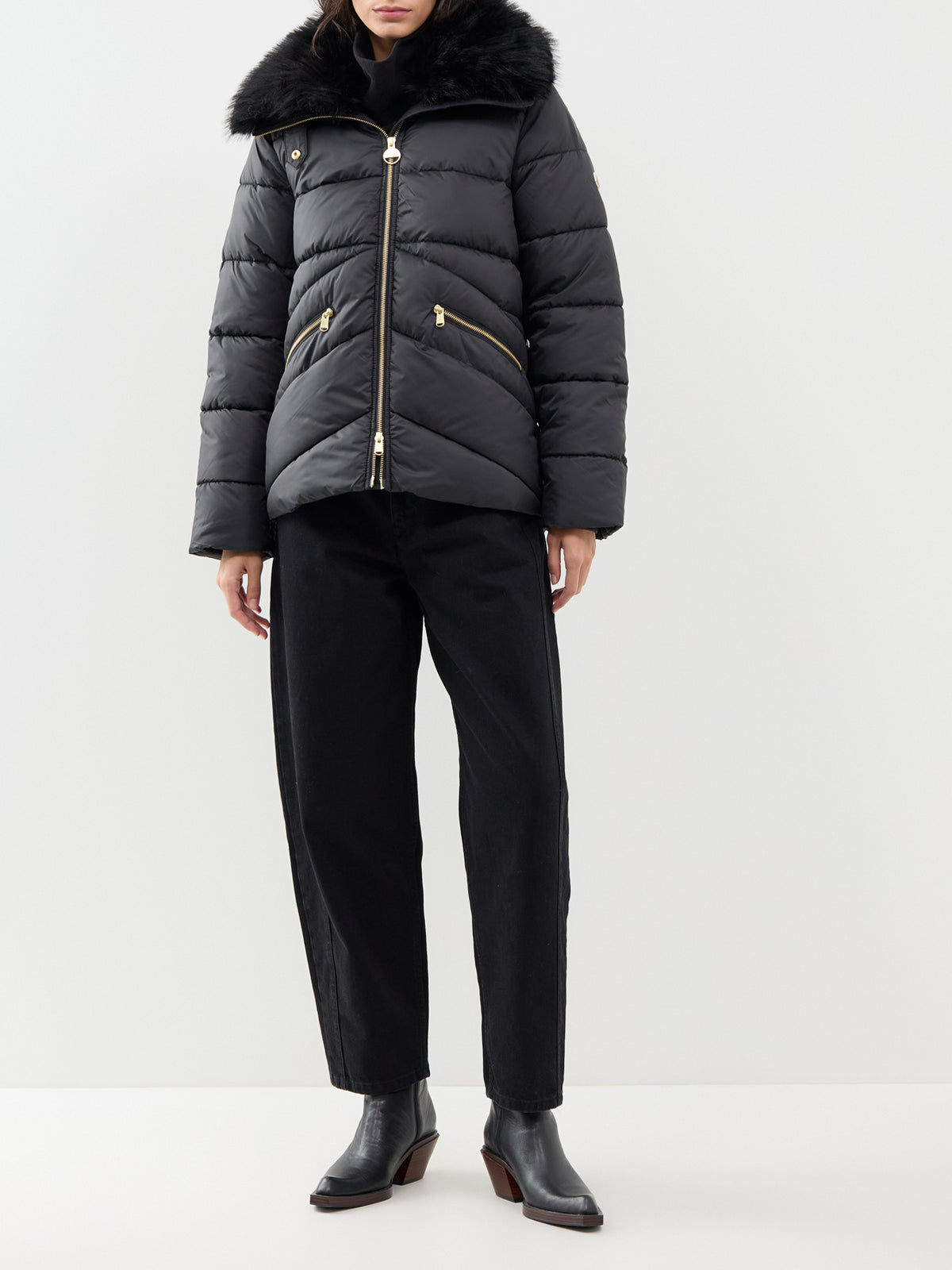 Cyrus Puffer Jacket – Black