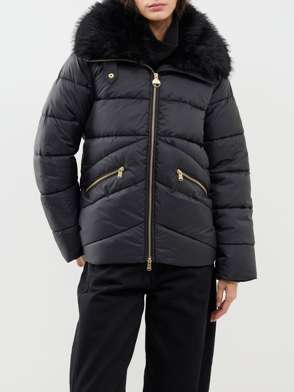 Cyrus Puffer Jacket – Black