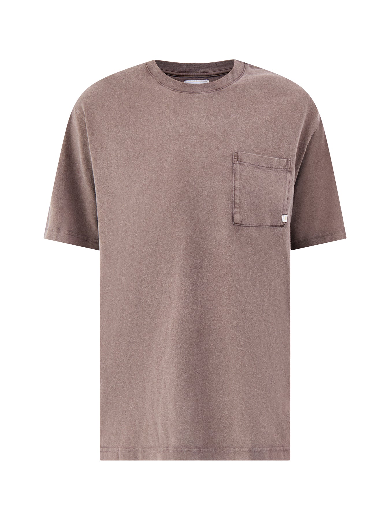 Stacy Garment Dyed Pocket T-Shirt Brown