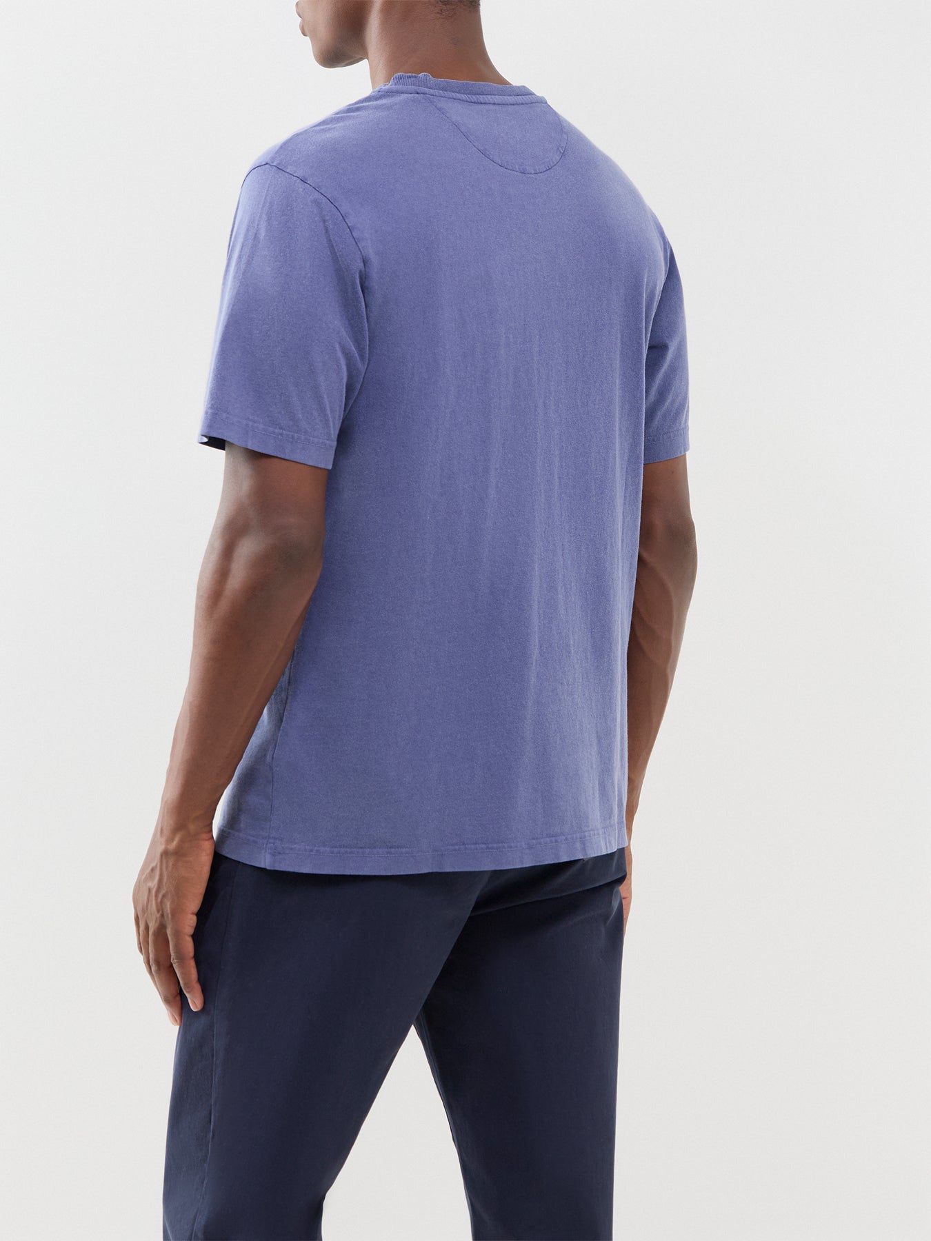 Farah Stacy Garment Dyed Pocket T-Shirt Blue