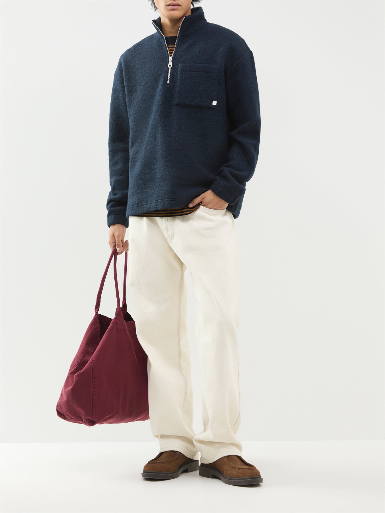 Howard Wool Blend Quarter-Zip Jumper