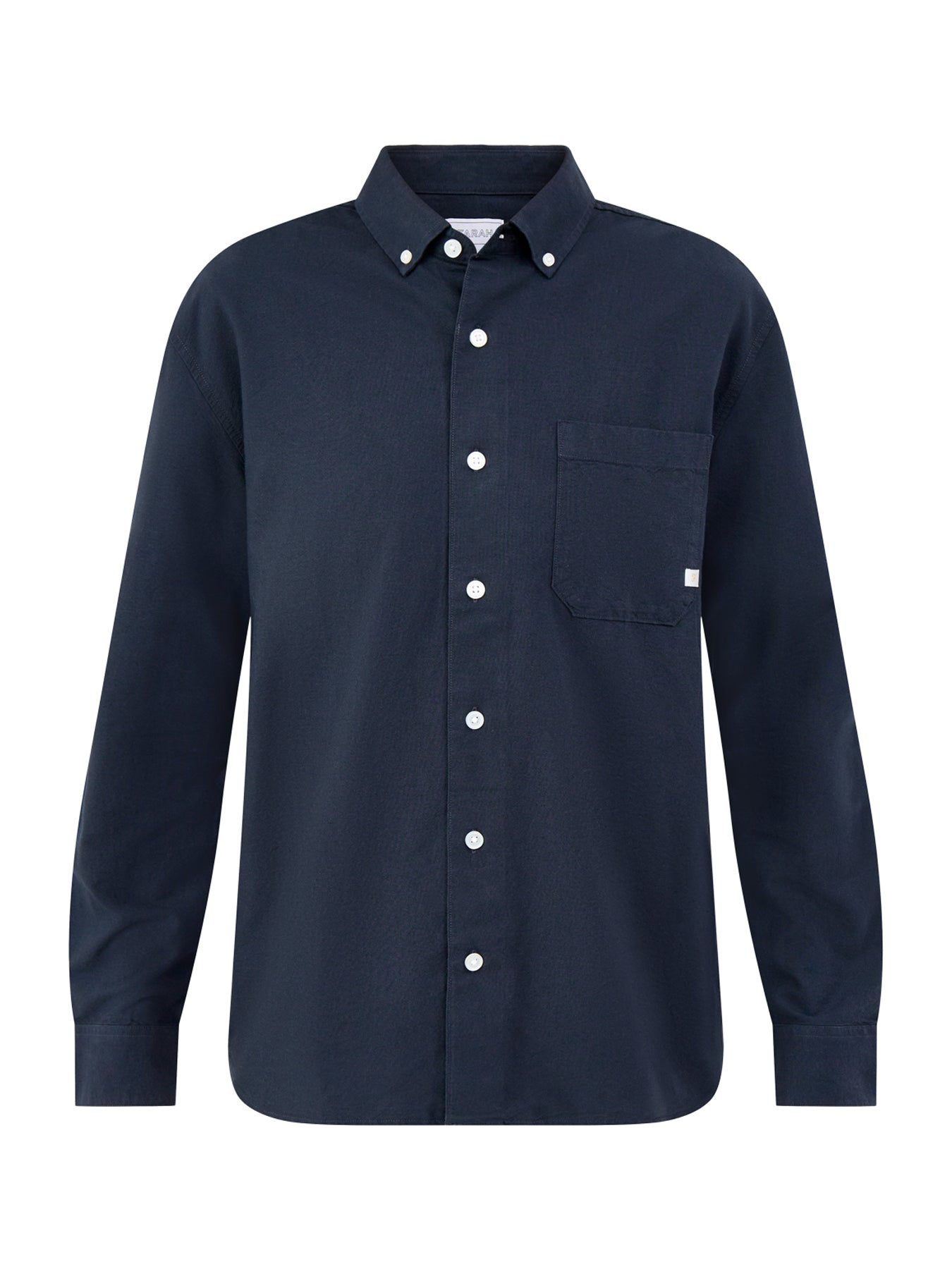 Brewer Organic Cotton Long Sleeve Shirt Navy