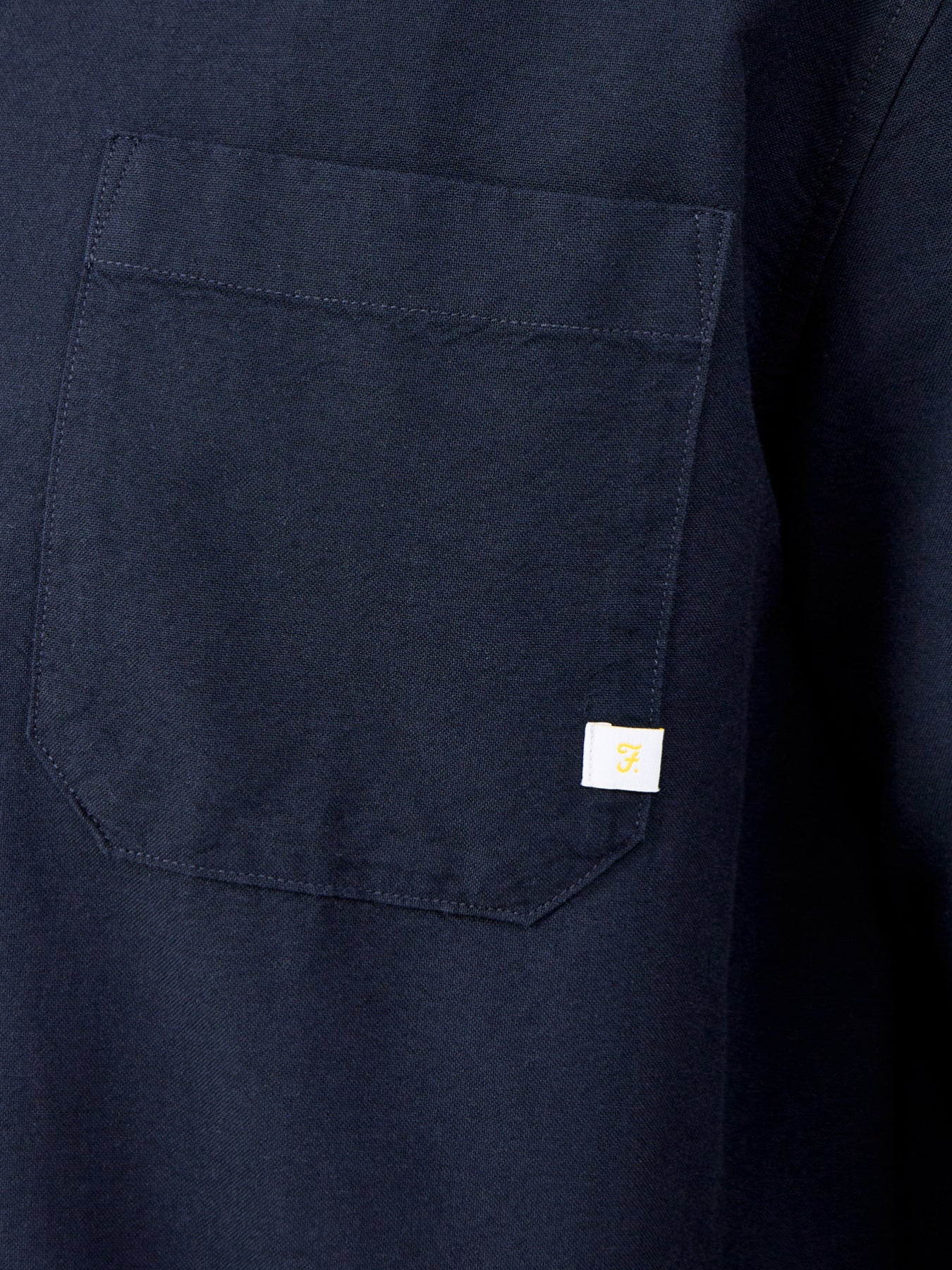 Brewer Organic Cotton Long Sleeve Shirt Navy