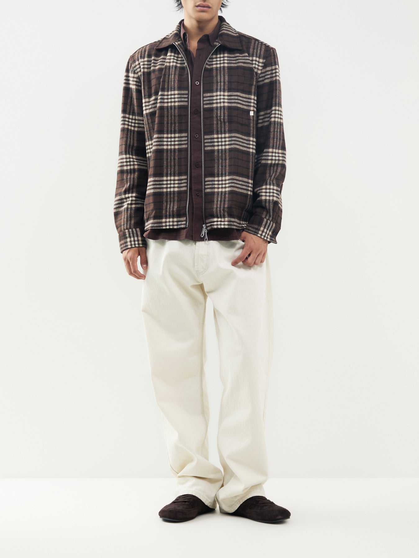 Asher Check Zip Jacket
