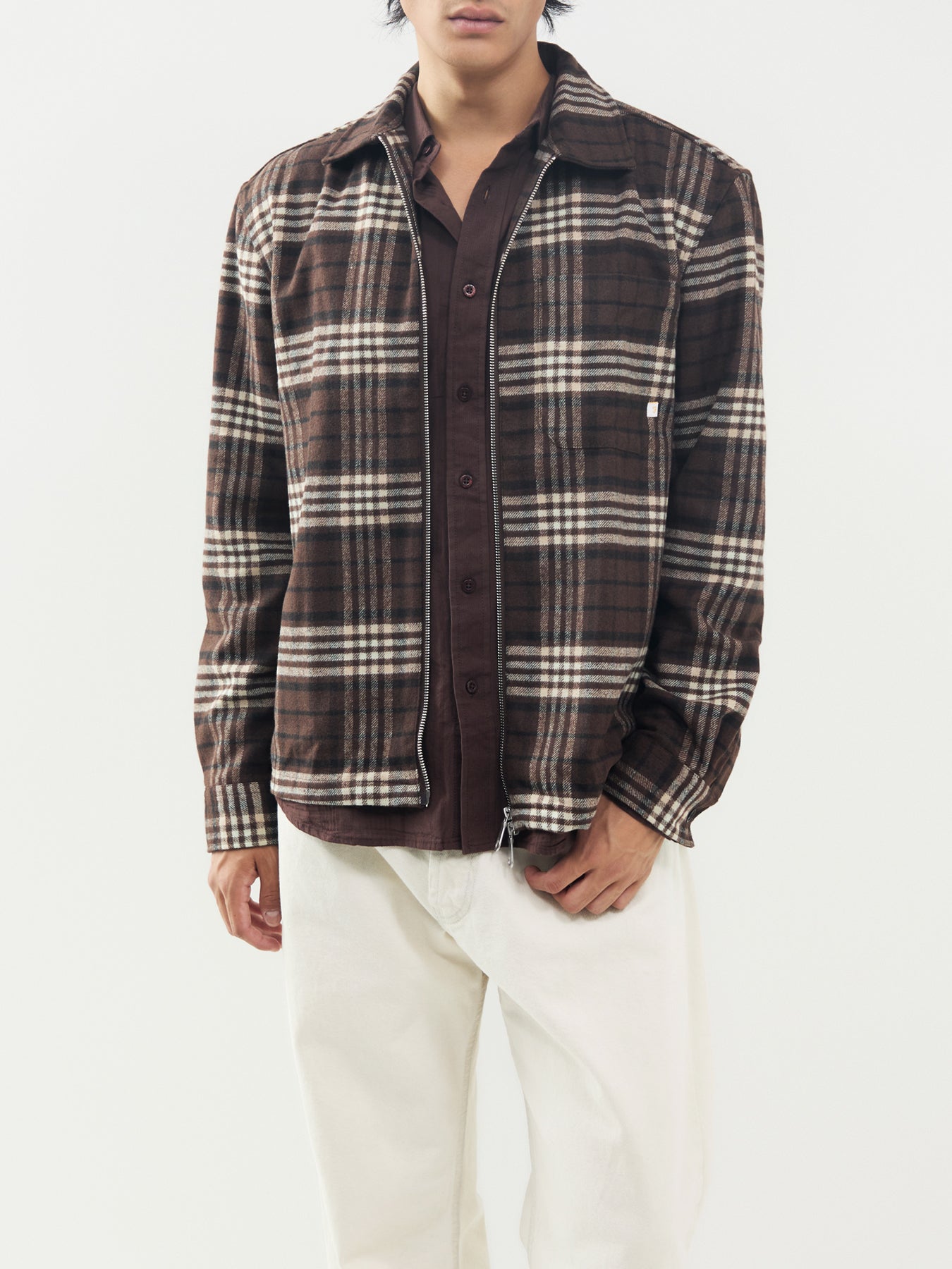 Asher Check Zip Jacket