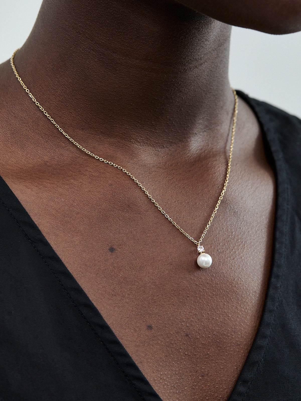 Bridal Pearl Necklace Gold