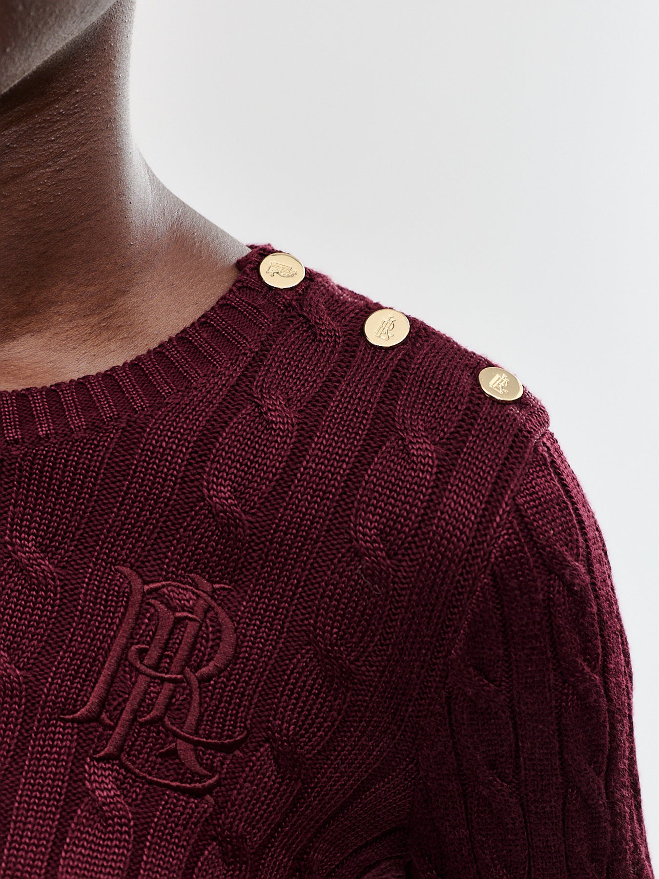 Women's Cotton-Blend Crew Neck Jumper