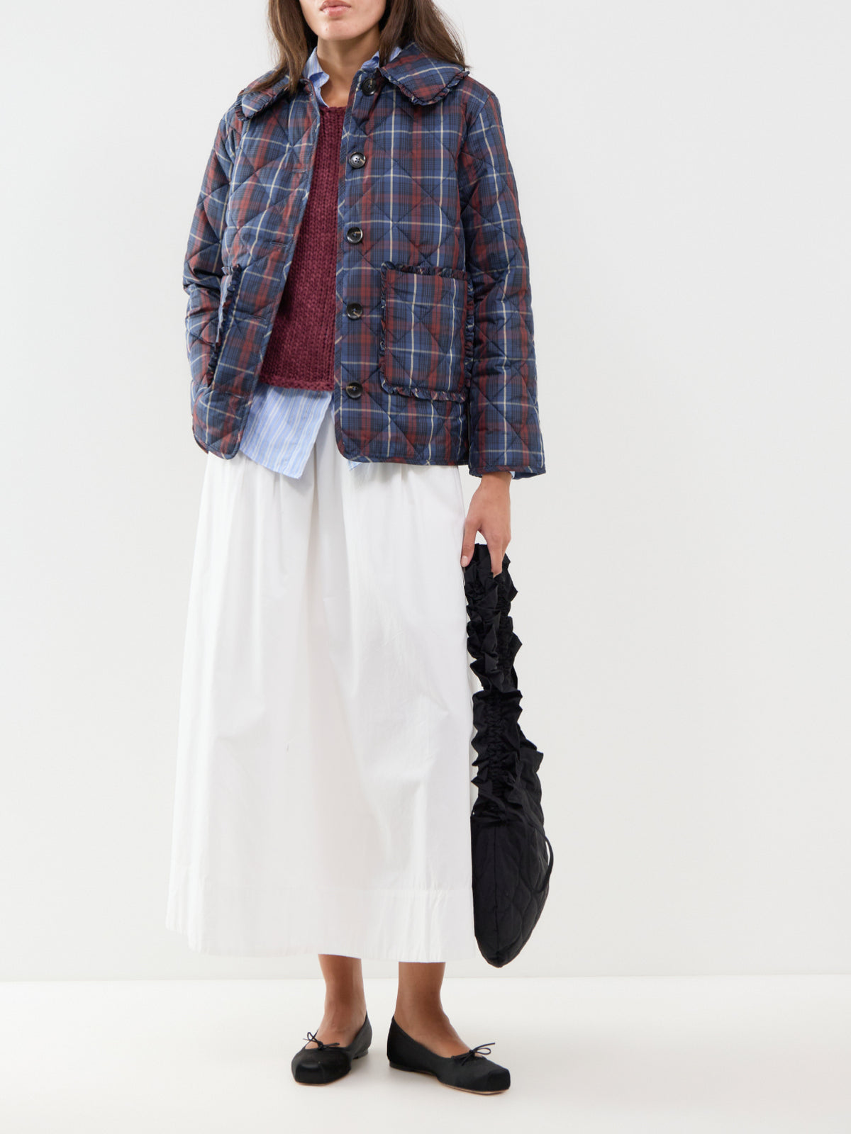 Oscar Frill Quilted Jacket