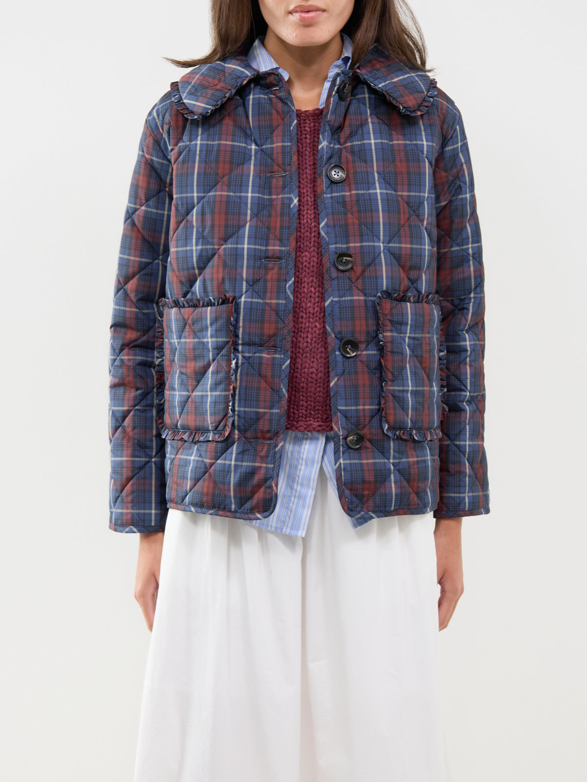 Oscar Frill Quilted Jacket