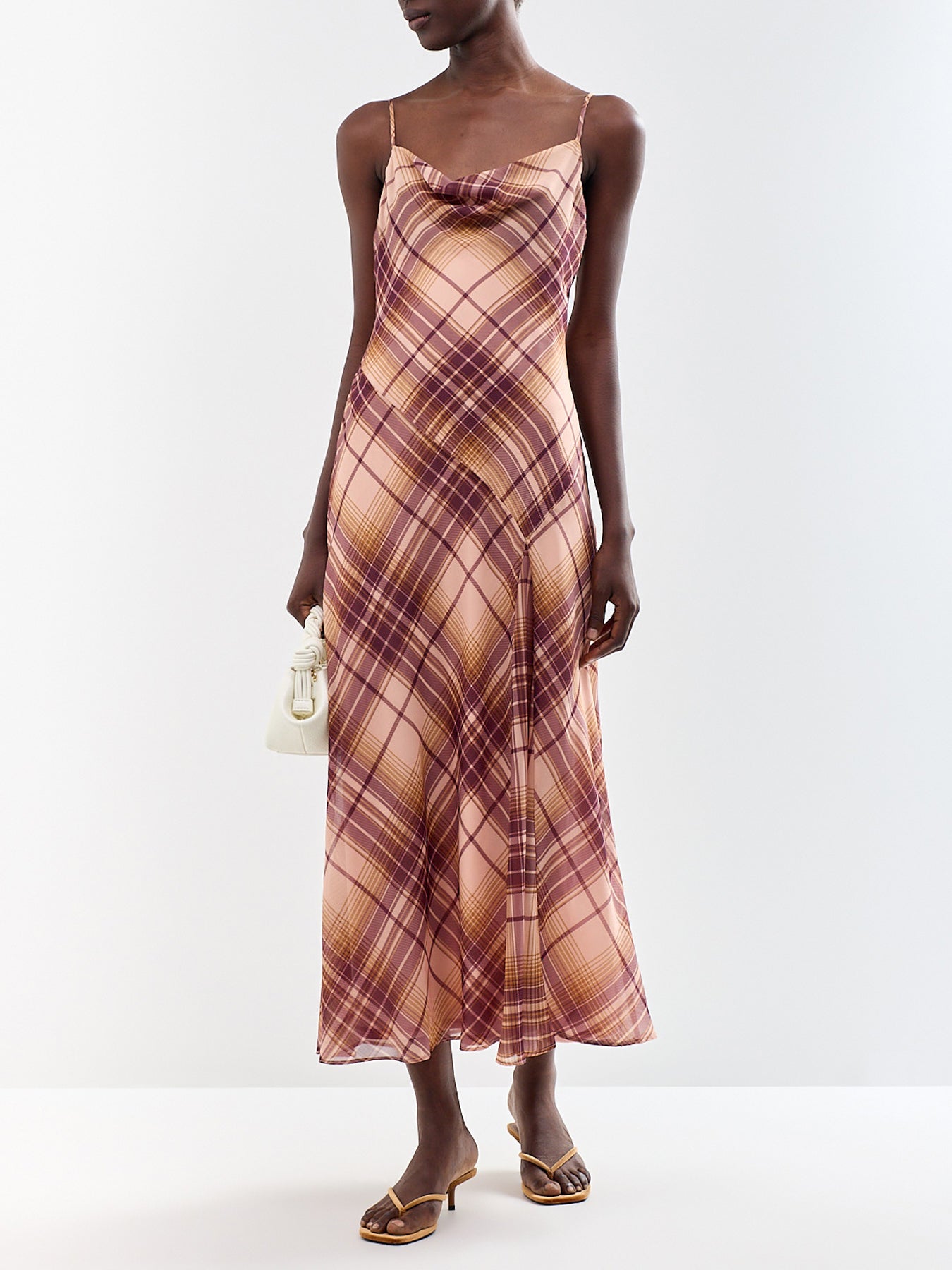 Motsi Viscose Midi Dress Red