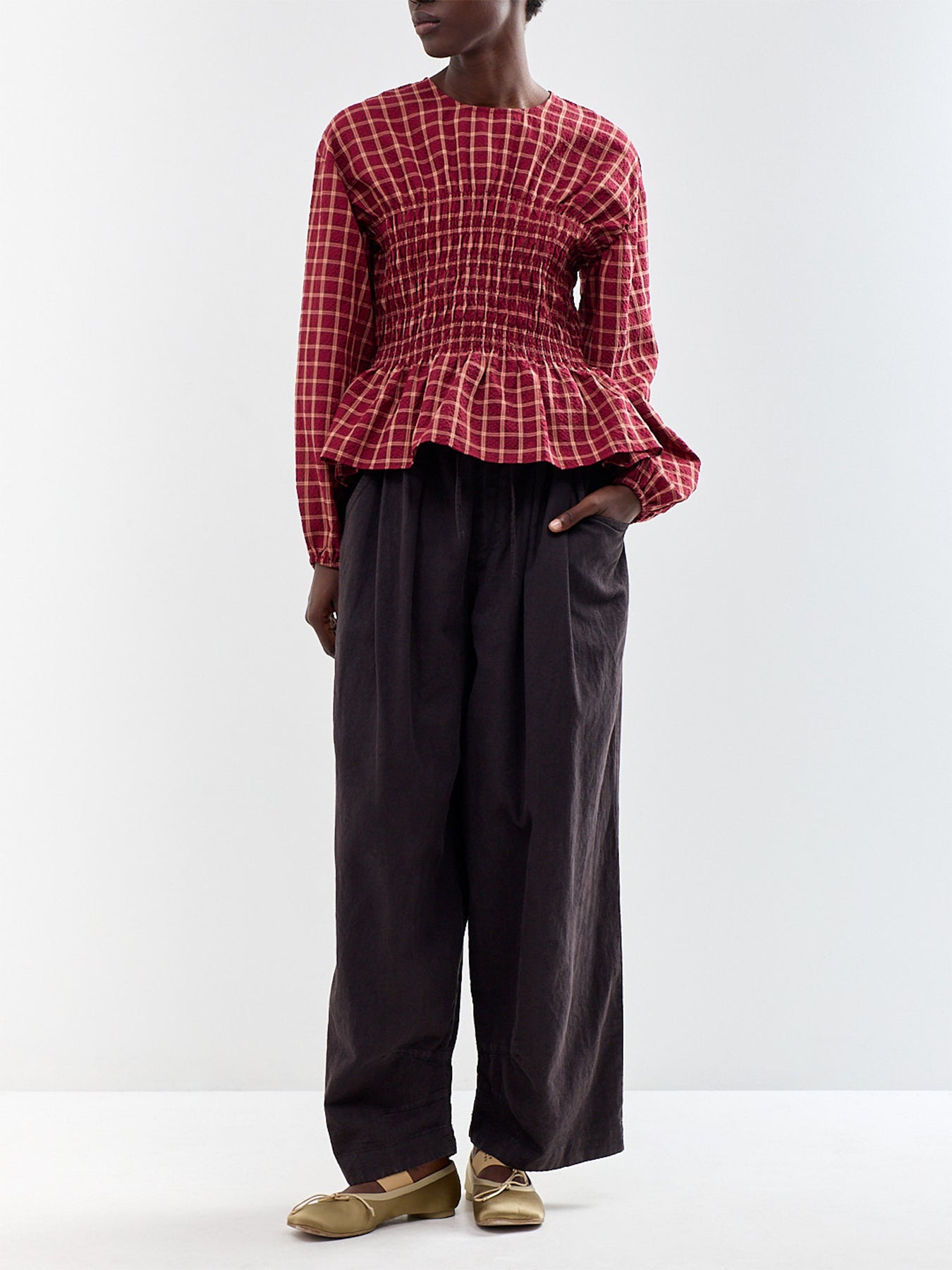Charlize Blouse Red
