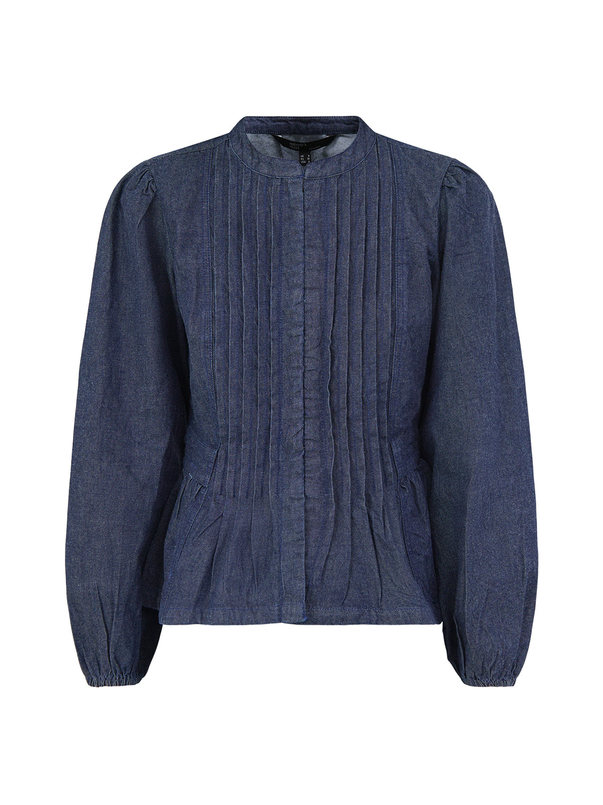 Cotton Tillie Denim Blouse - Blue